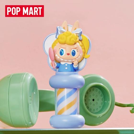 POPMART泡泡玛特THE MONSTERS复古理发店发光冰箱贴盲盒